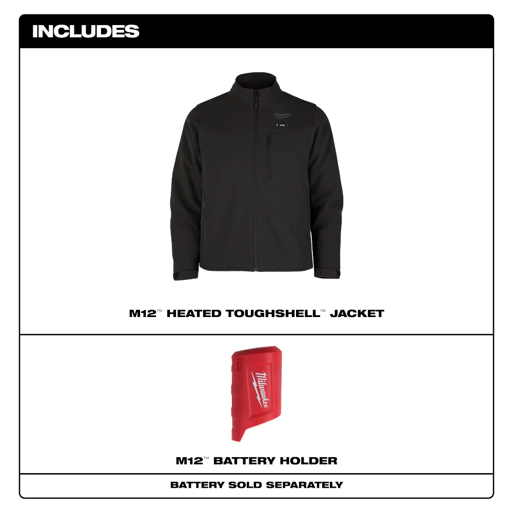 Milwaukee M100B-20XL M12 12V Durable Li-Ion Heated TOUGHSHELL Jacket - Bare Tool