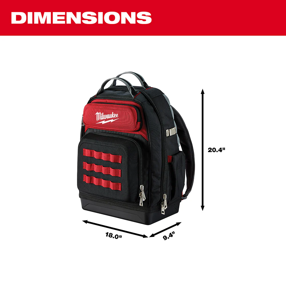 Milwaukee 48-22-8201 Ballistic Impact Resistant Base Ultimate Jobsite Backpack