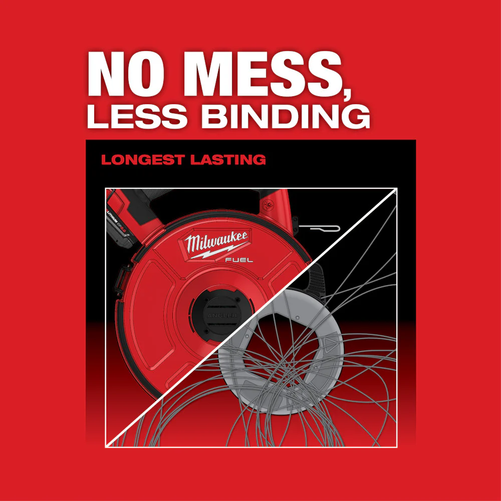 Milwaukee 2873-20S240 M18 FUEL 18V Angler Pulling Fish Tape w/ 240' x 1/8 Steel