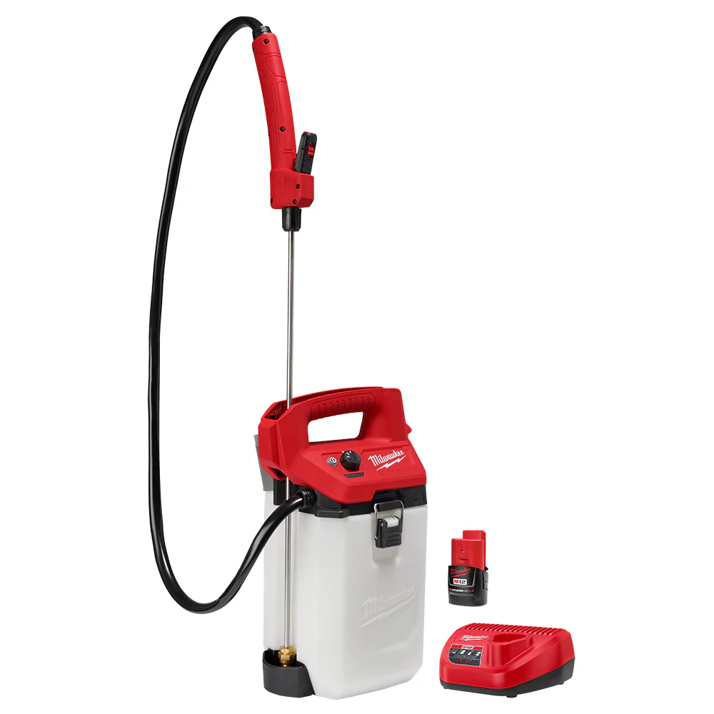 Milwaukee 2528-21G2S M12 12V 2 Gallon Handheld Sprayer Kit w/ Strap