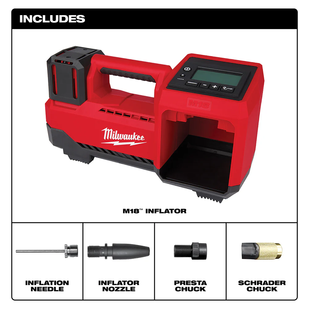 Milwaukee 2848-20 M18 18V Cordless Li-Ion Inflator - Bare Tool