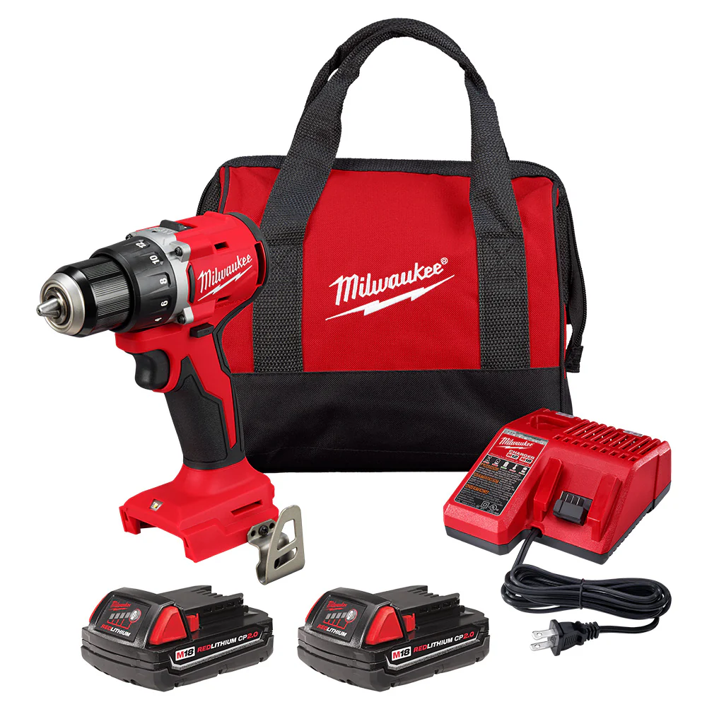 Milwaukee 3601-22CT M18 18V 1/2 Compact Brushless Drill/Driver Kit