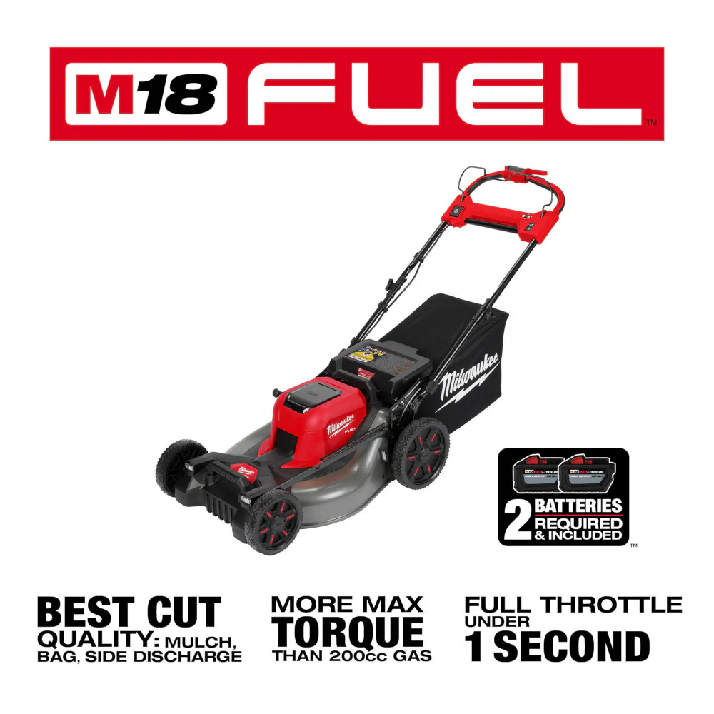 Milwaukee 2823-22STC M18 FUEL 21 Mower w/Trimmer and Brush Cutter Attachment