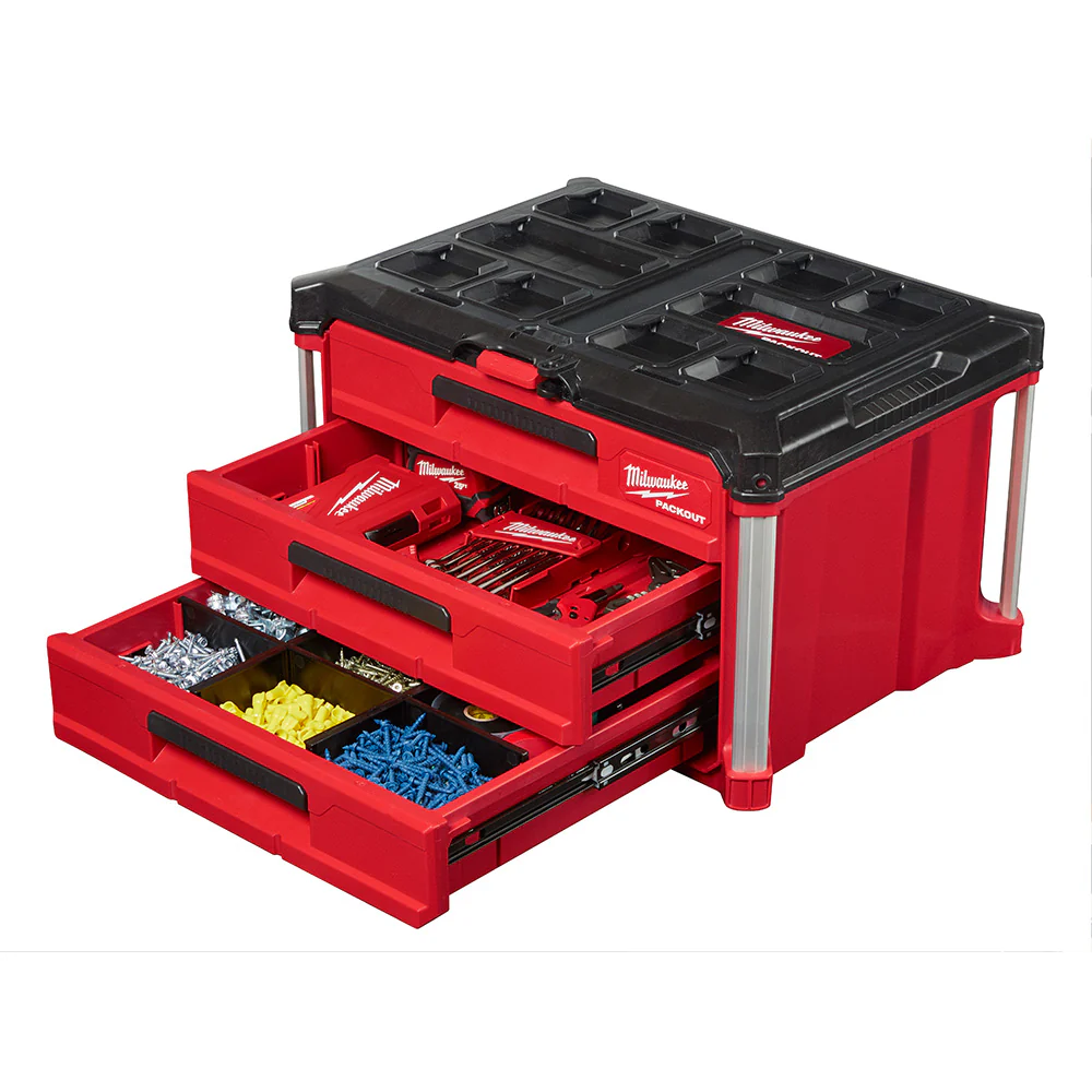 Milwaukee 48-22-8420 PACKOUT Rolling Drawer Tool Box w/ Drawer Box and Cabinet