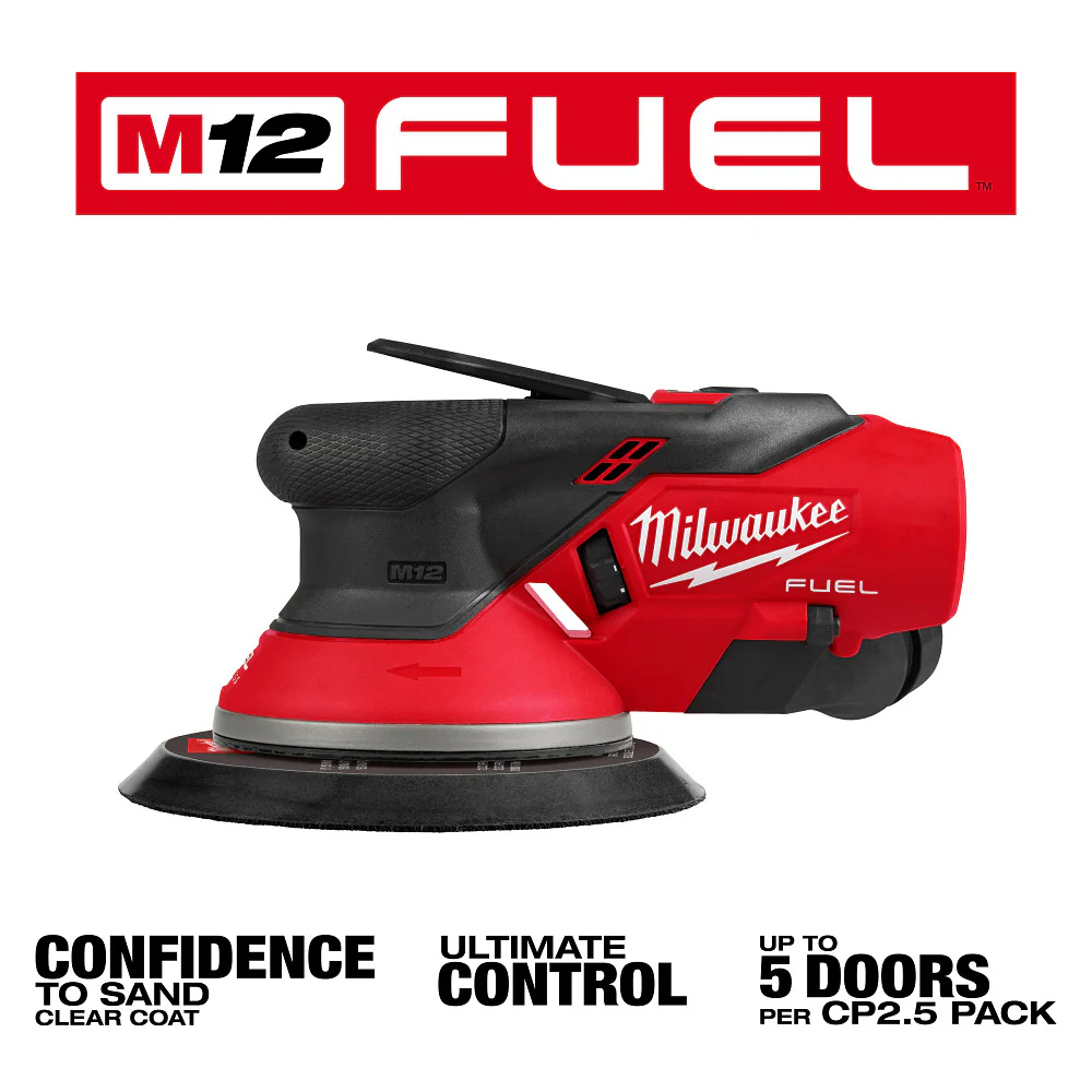 Milwaukee 2584-20 M12 FUEL 12V 6 Random Orbital Sander (3/32 Inch)