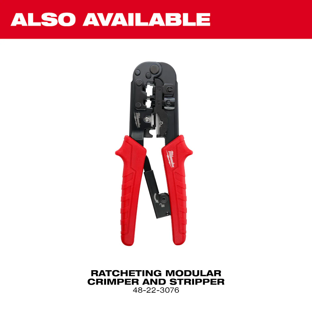 Milwaukee 48-22-3074 Ratcheting Pass-Through Crimper & Stripper