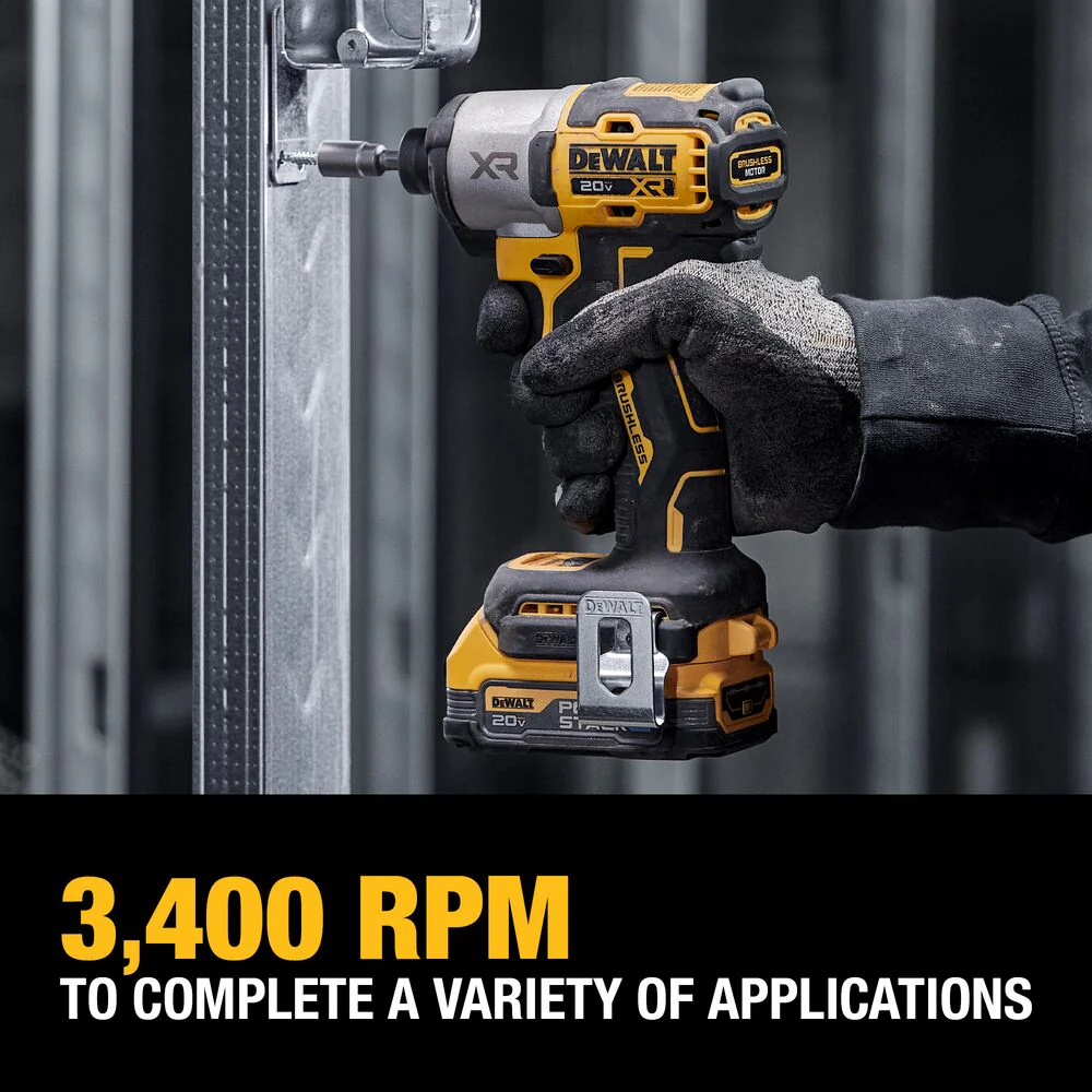 DeWALT DCF845D1E1 20V MAX XR 1/4 Impact Driver w/ POWERSTACK Kit