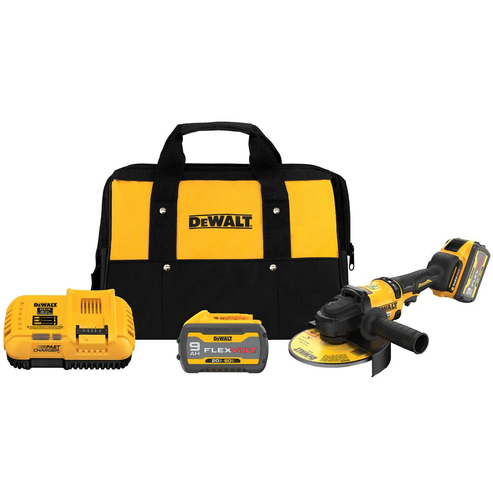 DeWALT DCG440X2 60V FLEXVOLT 7 Cordless Angle Grinder w/ Kickback Break Kit