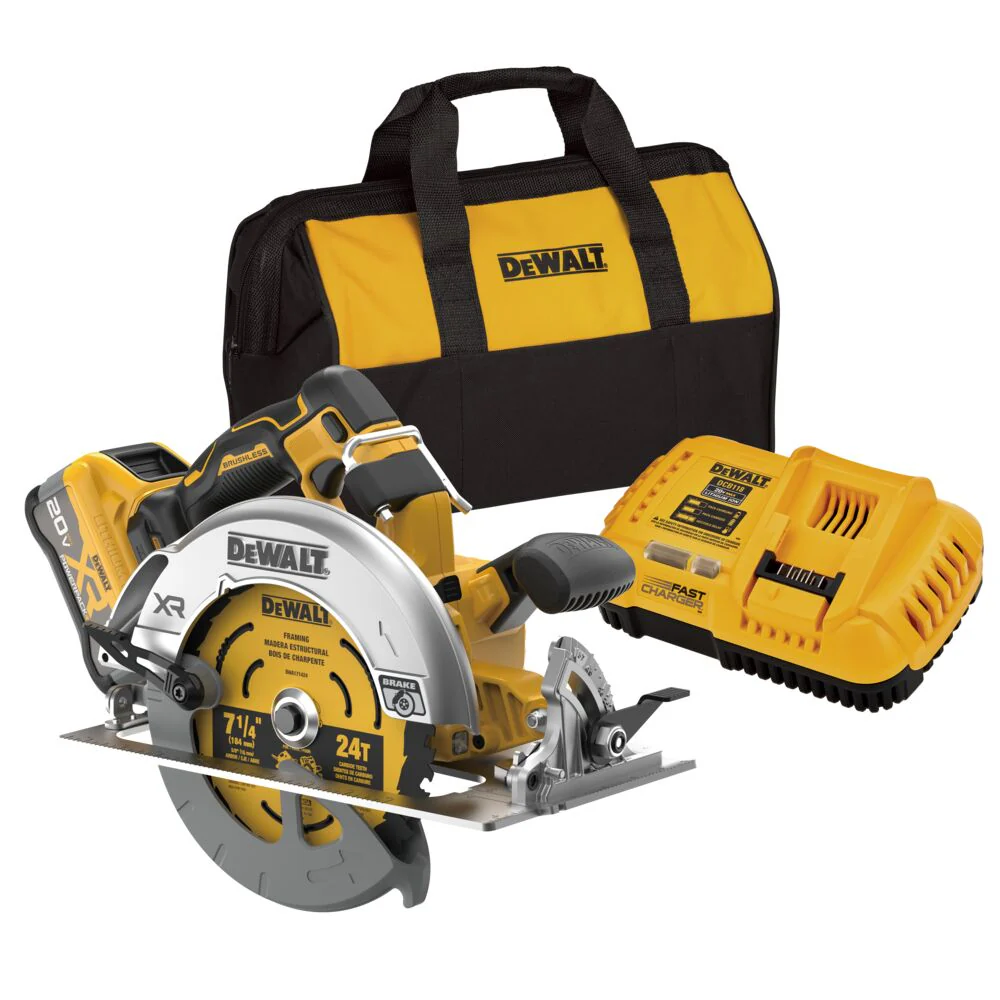 Dewalt DCS590WW1 20V 7-1/4 MAX XR Brushless Cordless Circular Saw Kit
