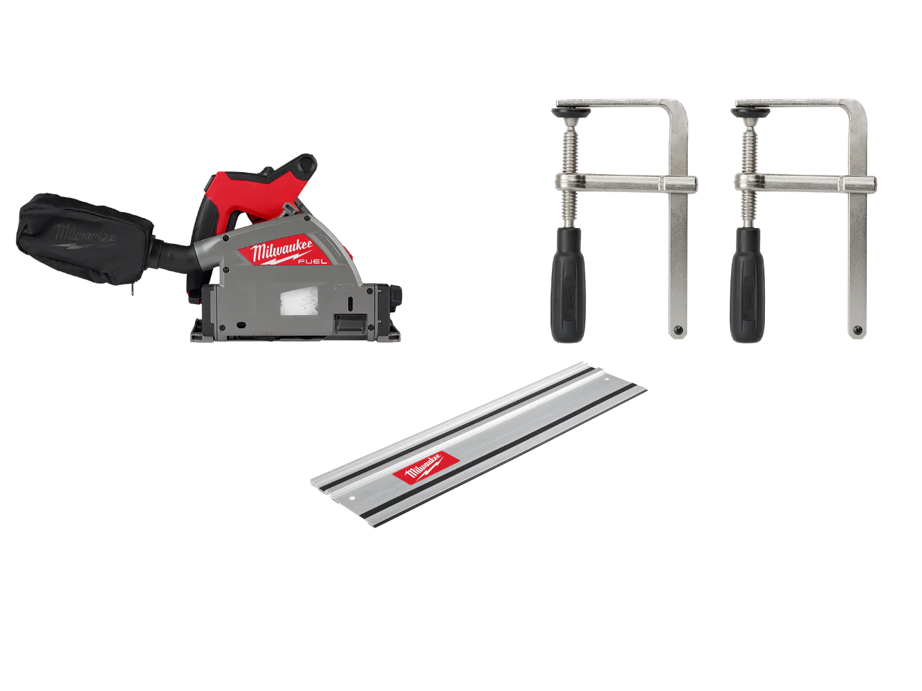 Milwaukee 2831-20X31 M18 FUEL 18V 6-1/2 Plunge Track Saw w/ Clamp and 31 Track