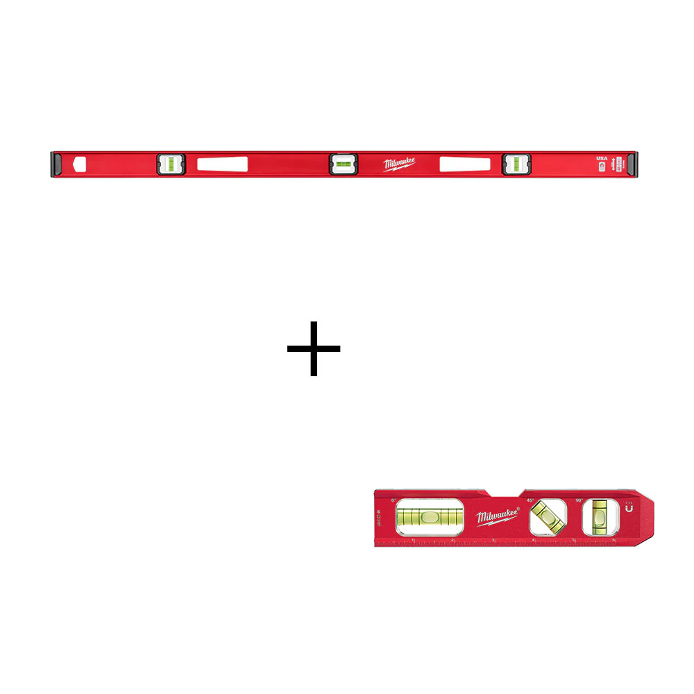 Milwaukee MLIBM48 48 Magnetic I-Beam Level / Billet Torpedo Level