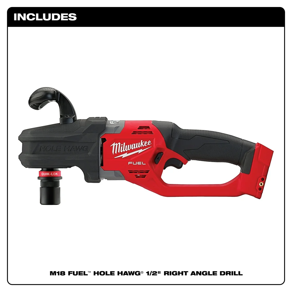 Milwaukee 2808-20 M18 FUEL HOLE HAWG Right Angle Drill w/ QUIK-LOK - Bare Tool