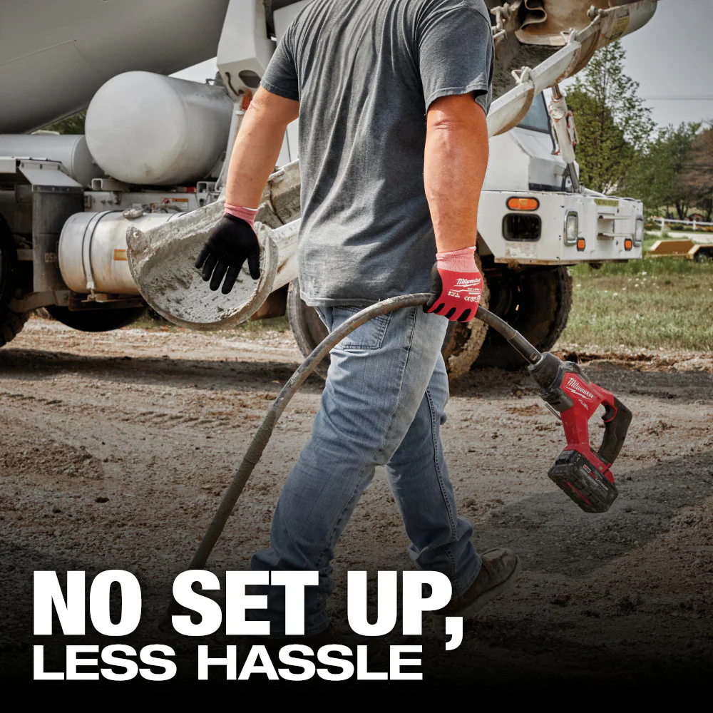 Milwaukee 2911-80 M18 FUEL 18V 8' Lithium-Ion Concrete Vibrator - Recon