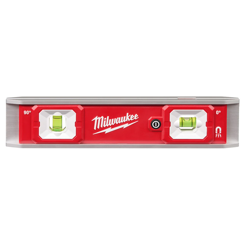Milwaukee 48-22-5105 9 Durable High Contrast Torpedo Level w/ Lighted Vials