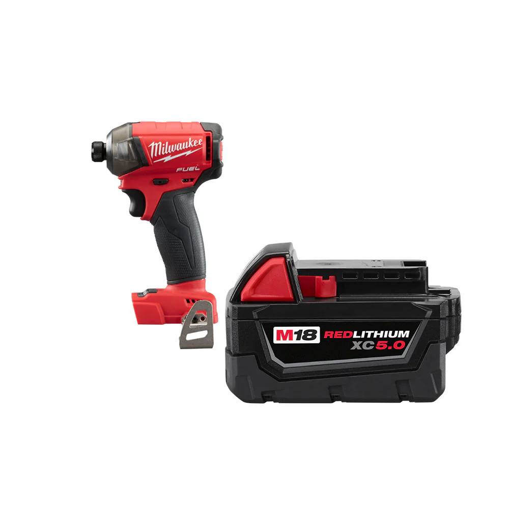 Milwaukee 2760-20X5 M18 FUEL SURGE 18V 1/4 Hex Hydraulic Driver w/ 5Ah Battery