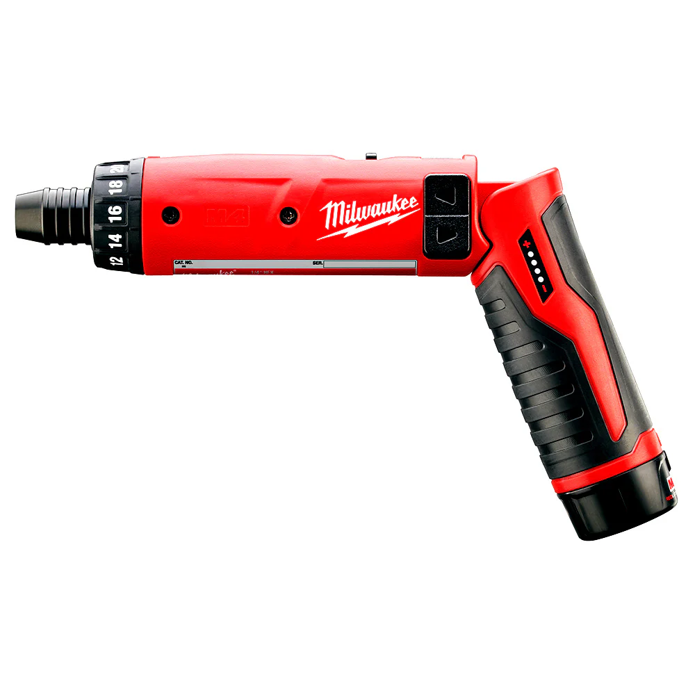 Milwaukee 2101-22 M4 4V 1/4-Inch Hex Screwdriver w/ Batteries