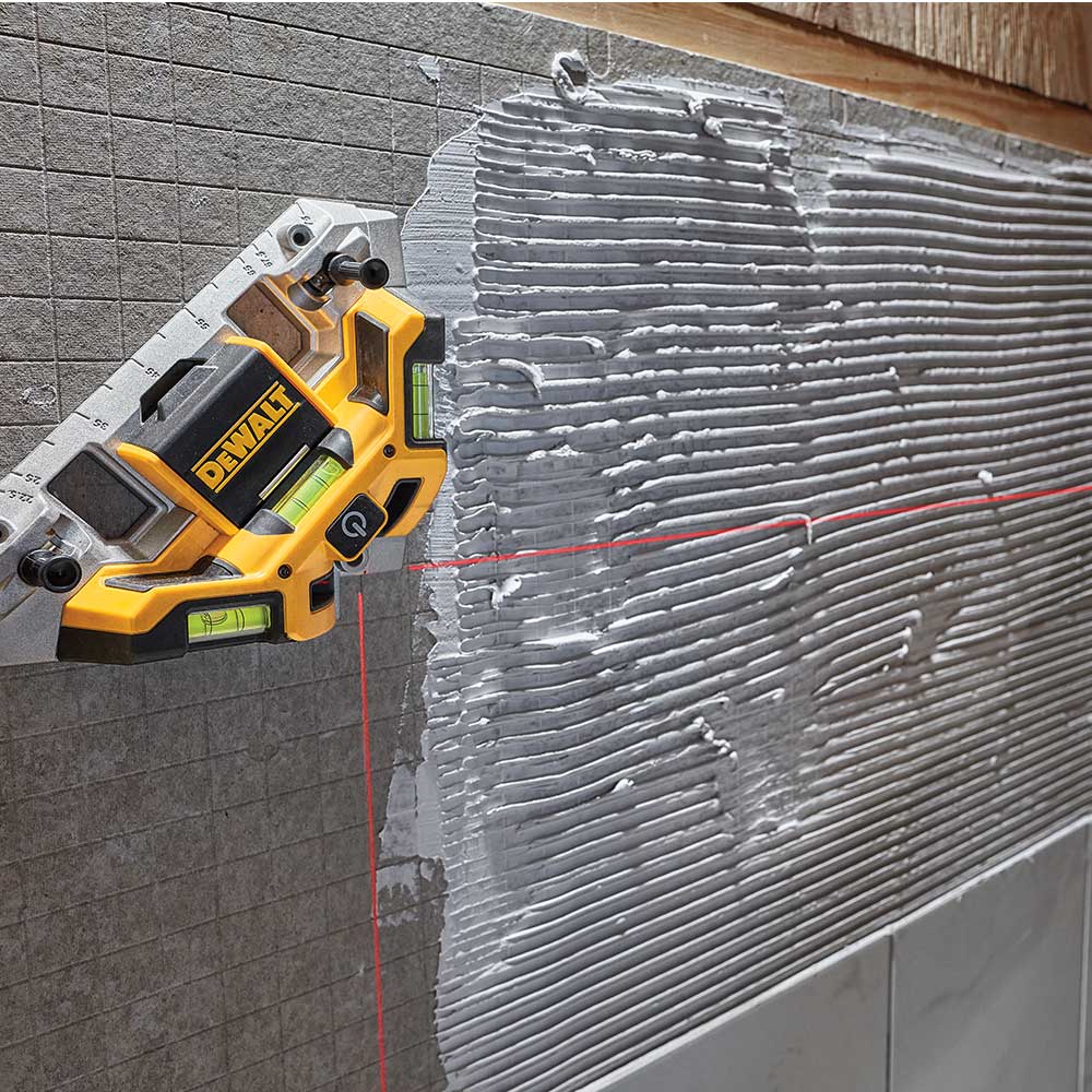 DeWALT DW0802 33' Durable Aluminum Laser Square w/ 3 Mounting Pins