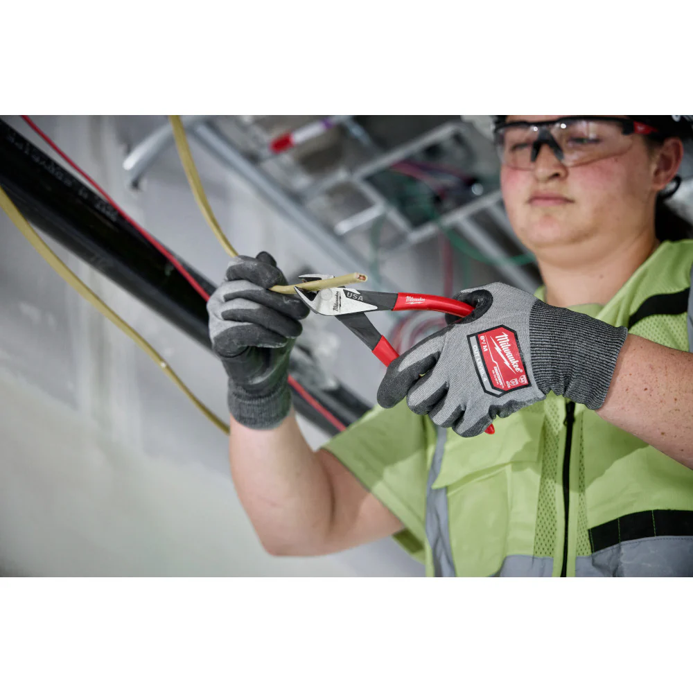 Milwaukee MT506 6 Diagonal Dipped Grip Cutting Pliers - Made In USA