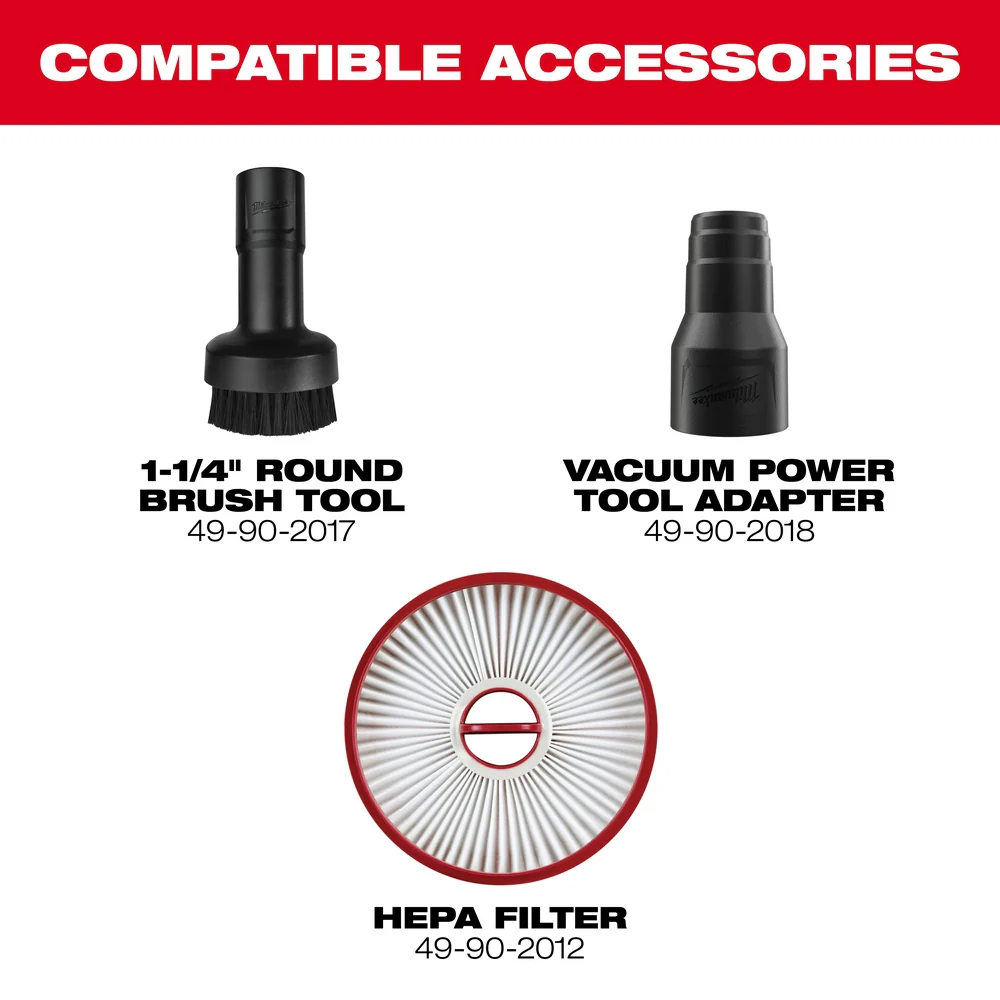 Milwaukee 0940-80 M18 FUEL 18V Cordless Compact Vacuum - Bare Tool.Recon