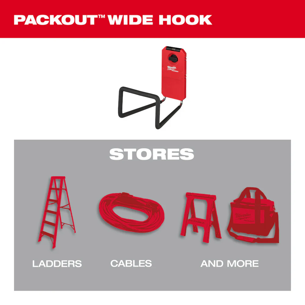 Milwaukee 48-22-8332 PACKOUT Reinforced Wide Hook