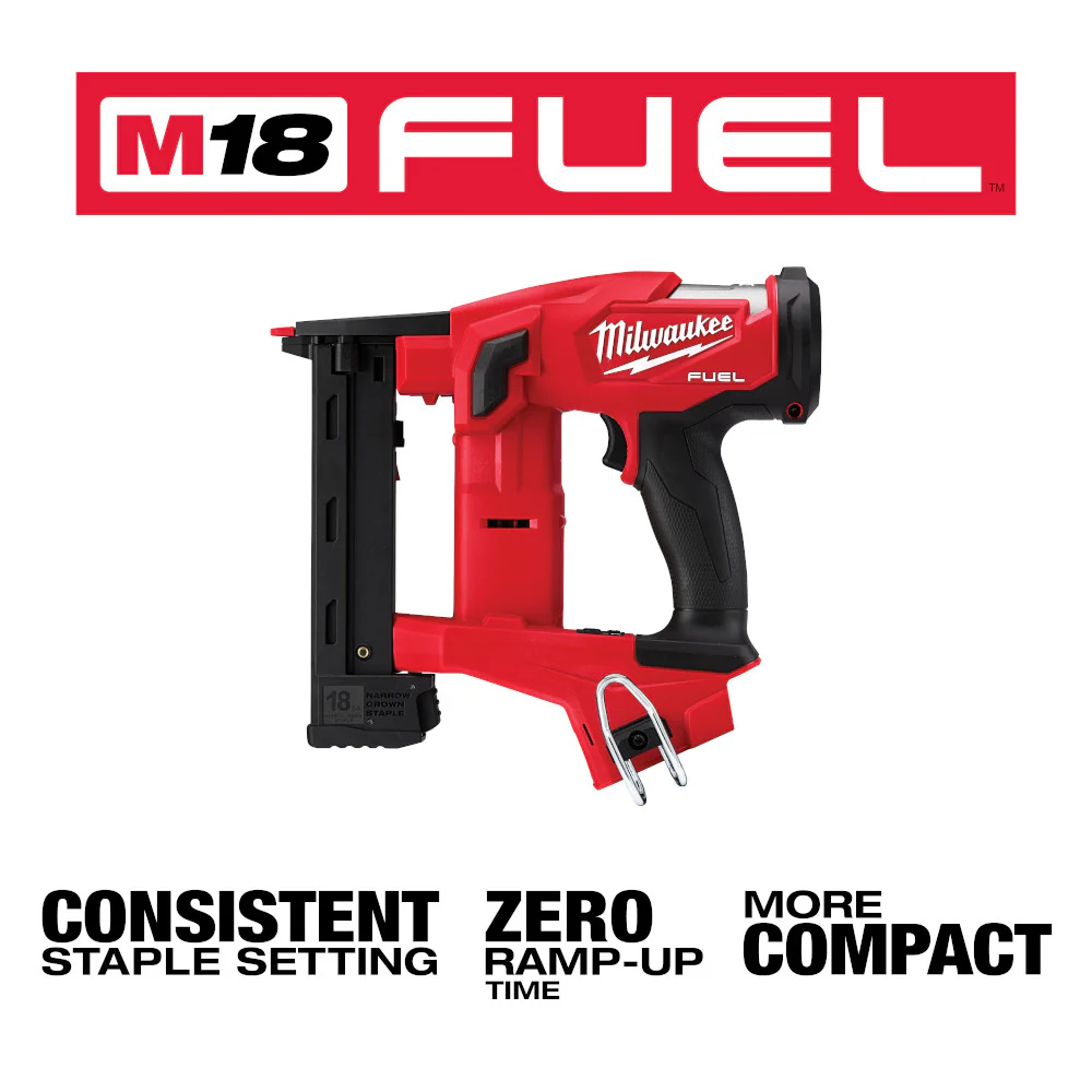 Milwaukee 2749-20x2 M18 FUEL 18 GAUGE 1/4 Crown Stapler Bundle w/ 2AH Battery