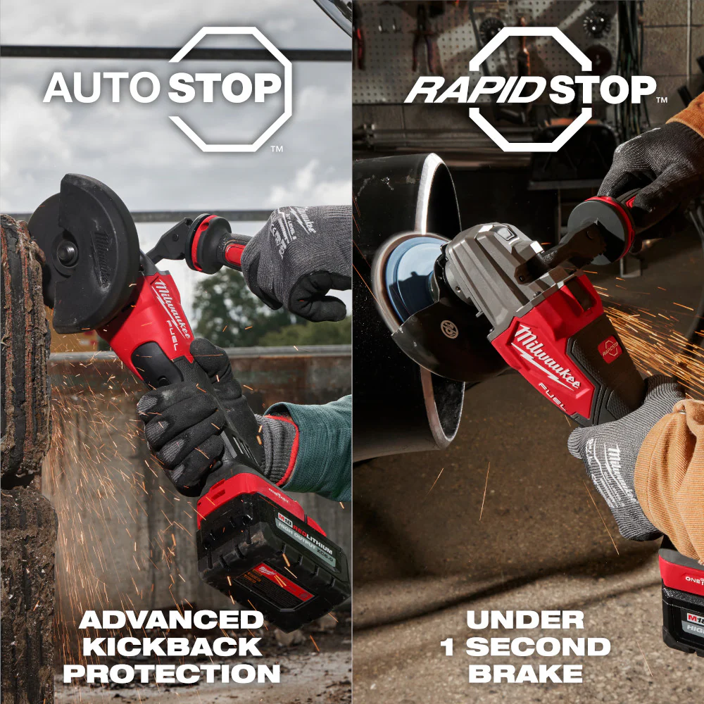 Milwaukee 2986-20 M18 FUEL 18V 4-1/2 / 5 Dual-Trigger Braking Grinder