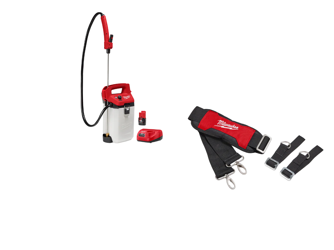 Milwaukee 2528-21G2S M12 12V 2 Gallon Handheld Sprayer Kit w/ Strap