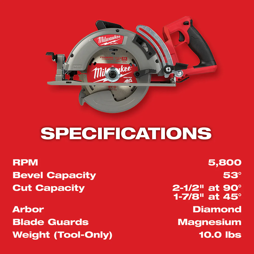 Milwaukee 2830-80 M18 FUEL 7-1/4 Rear Handle Circular Saw - Bare Tool Recon