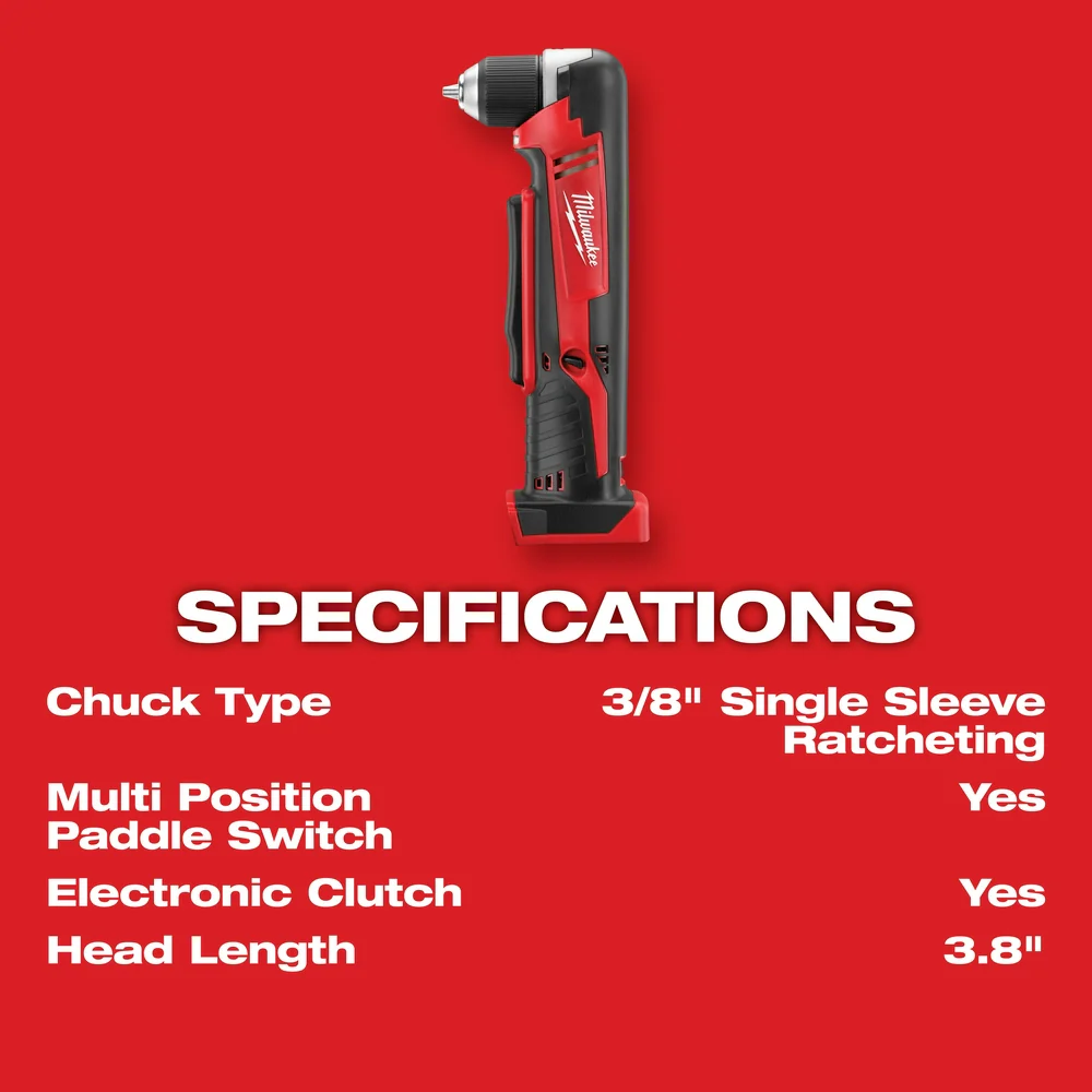 Milwaukee 2615-20 M18 18V Right Angle Drill - Bare Tool