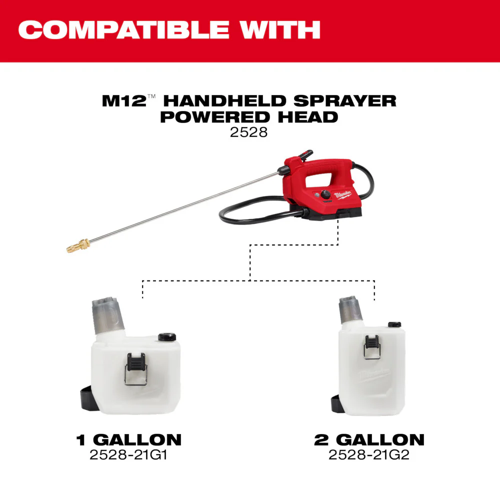 Milwaukee 2528-21G1 12V M12 1 Gallon Handheld Sprayer Kit
