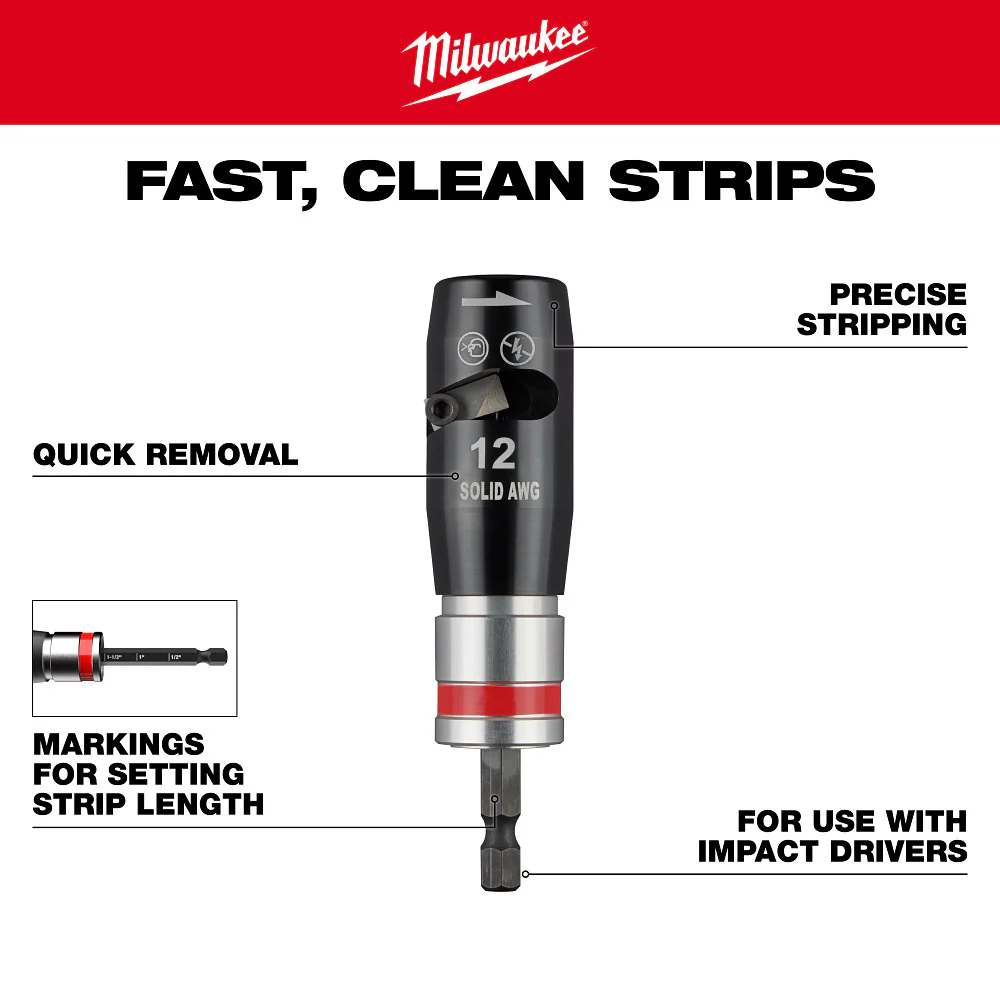 Milwaukee 48-32-6405 Solid Color-Coded 12/14 Wire Stripper Set - 2 PC