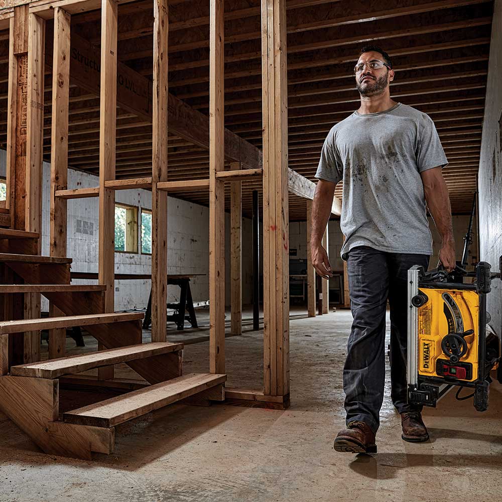 DeWALT DWE7485WS 15 Amp 8-1/4 Corded Compact Jobsite Table Saw w/ Table Stand