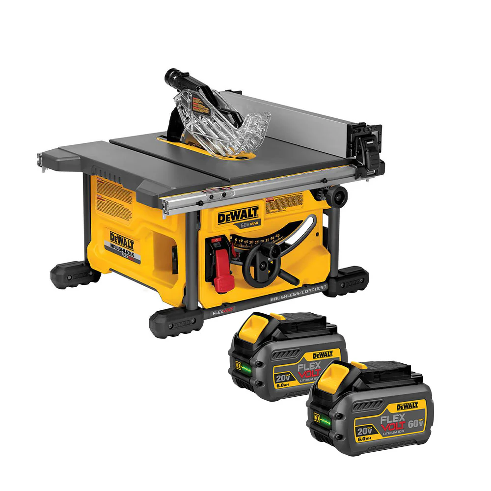 DeWALT DCS7485B-KIT 60V Cordless Li-Ion Table Saw w/ 6AH 2-PK Battery Kit