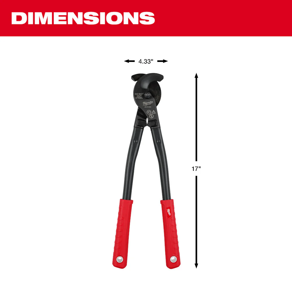 Milwaukee 48-22-4016 17 Heavy Duty Utility Cable Cutter