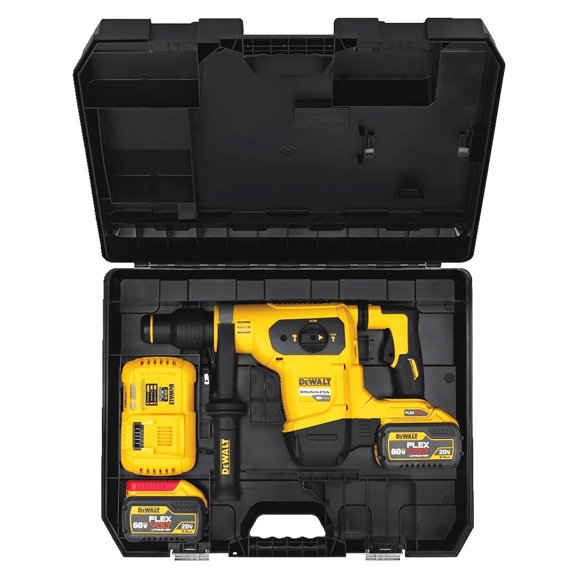 DeWALT DCH481X2 60V 9/16-Inch SDS-MAX Combination Hammer Driver Kit