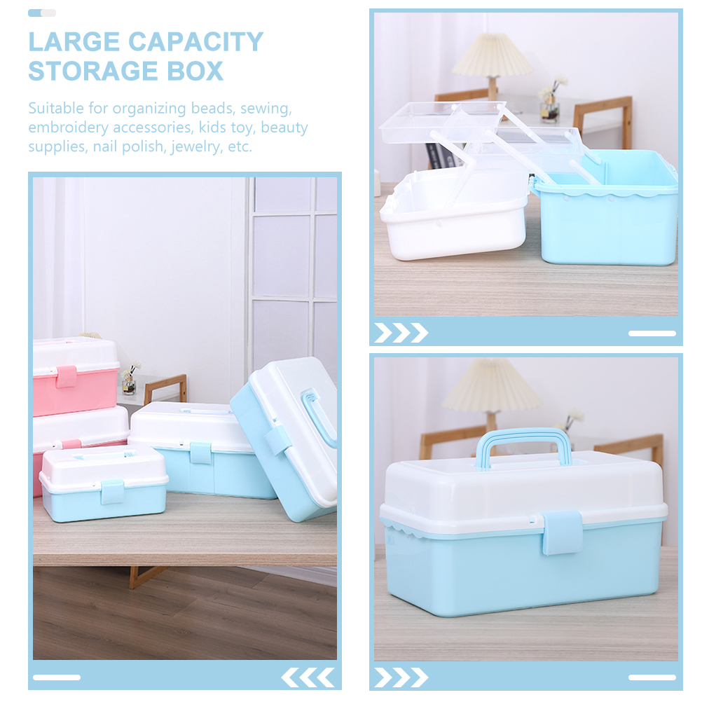 Organizer Boxes Art Tools Storage Case Stationery Sturdy Child