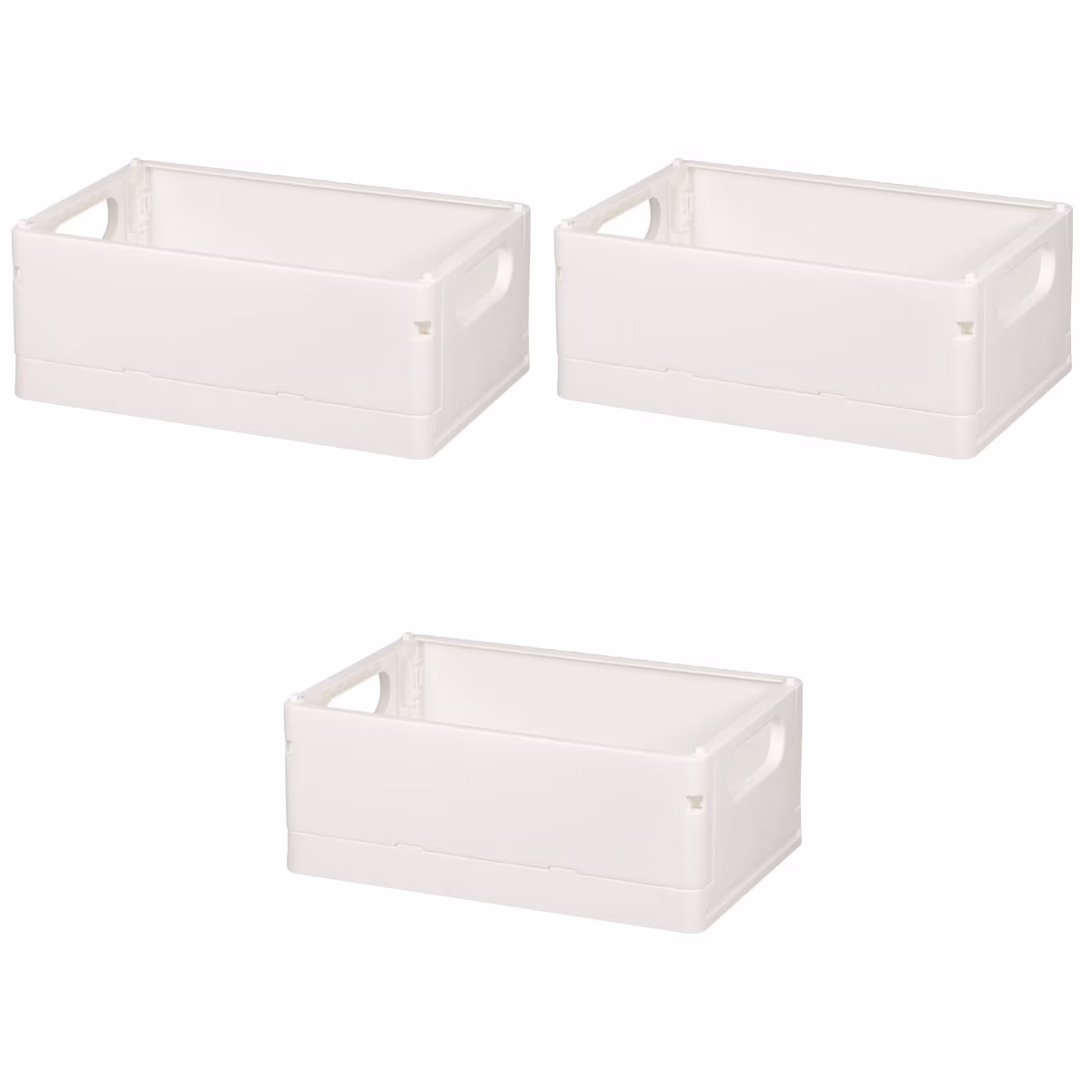 3pcs  Storage Basket Collapsible Box Desktop Organizer Multi-purpose Storage Organizer