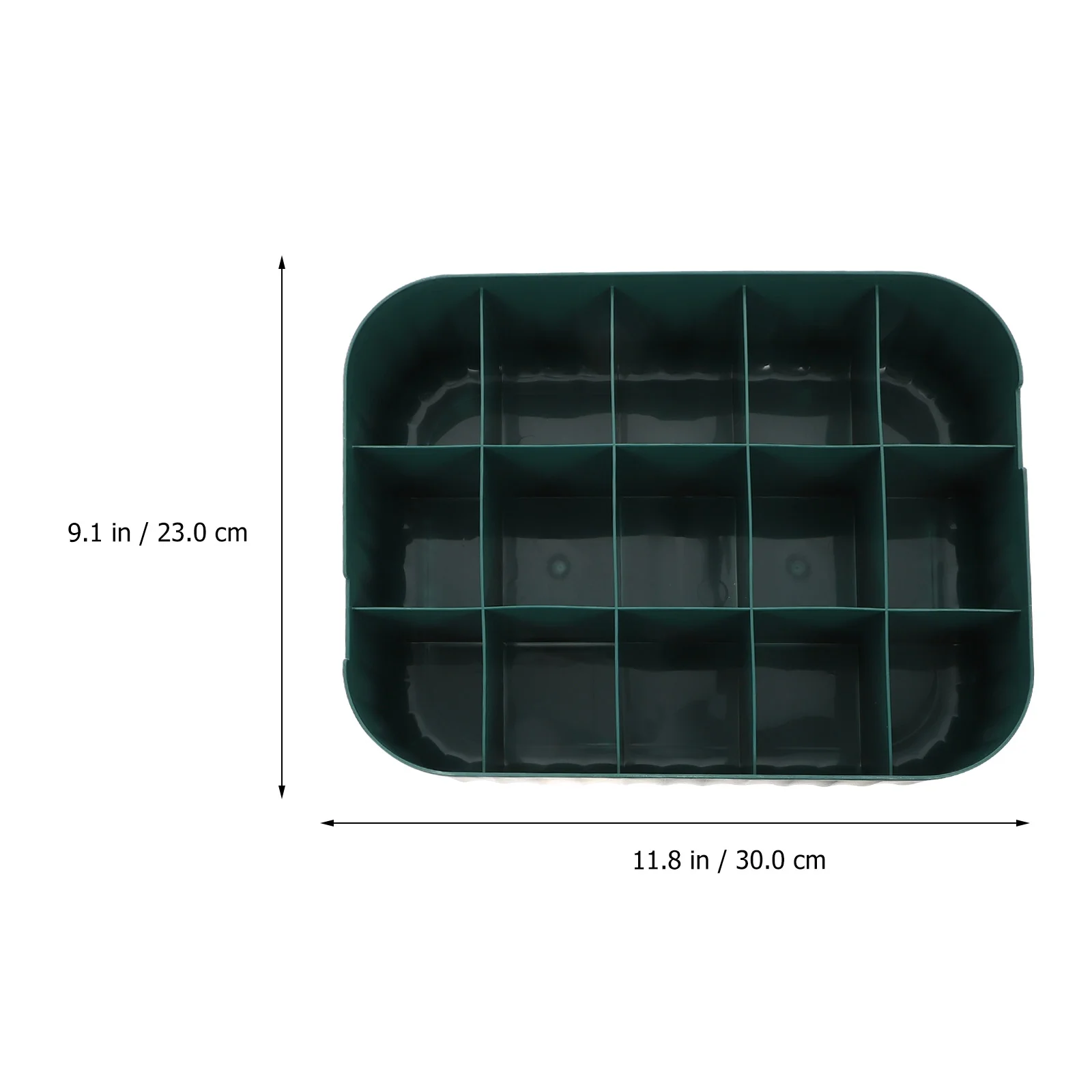 Organizer Bin Storage Box Underwear Drawer Storage Baby 30X23.5X8CM Green