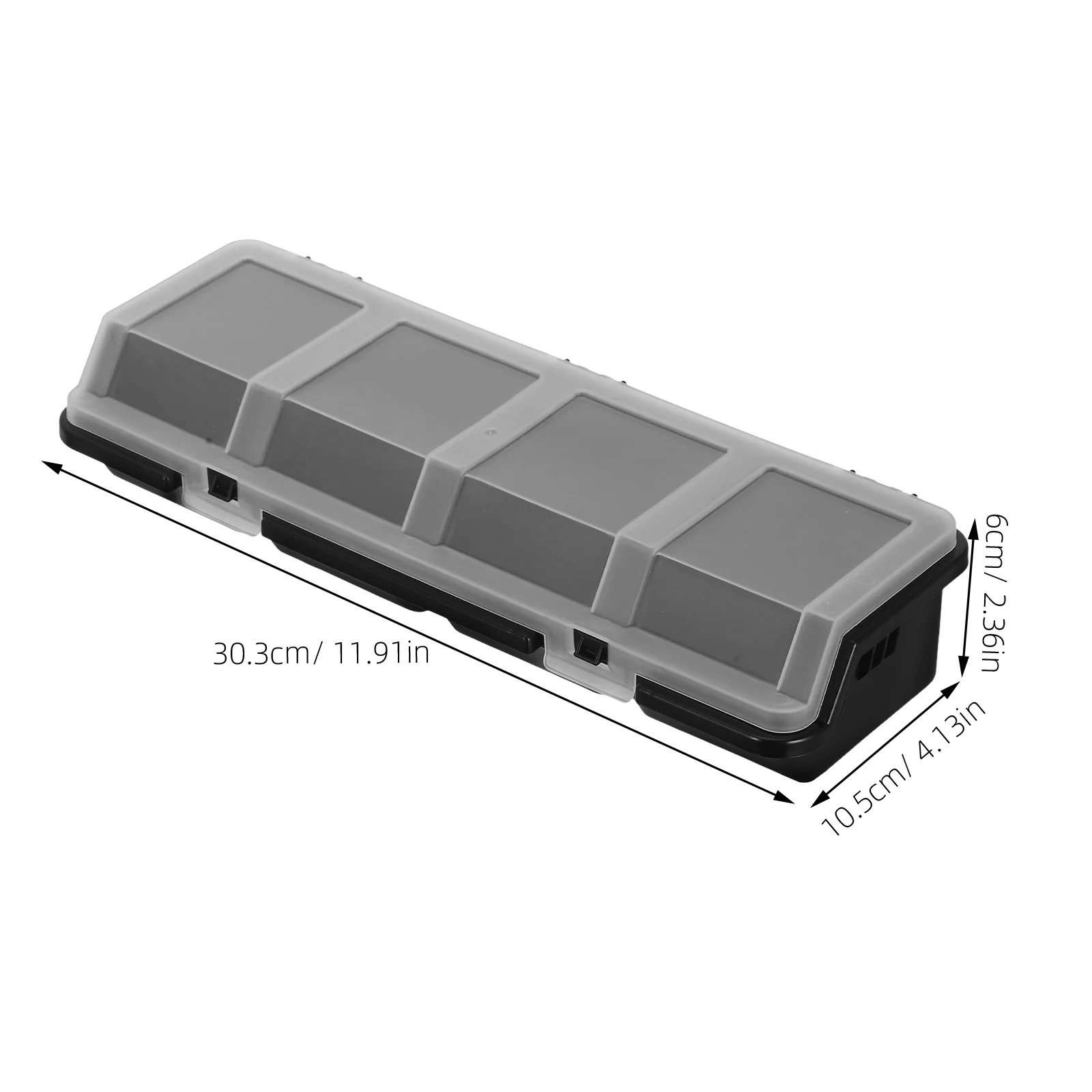 2 Pcs Screw Parts Box Storage Small Organizer Large Organizers and Bins Crate Black