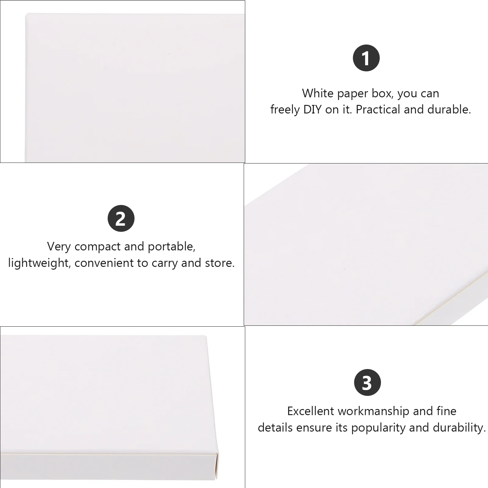 30 Pcs Miniature Storage Case Boxes Carton Cardboard Portable Folding