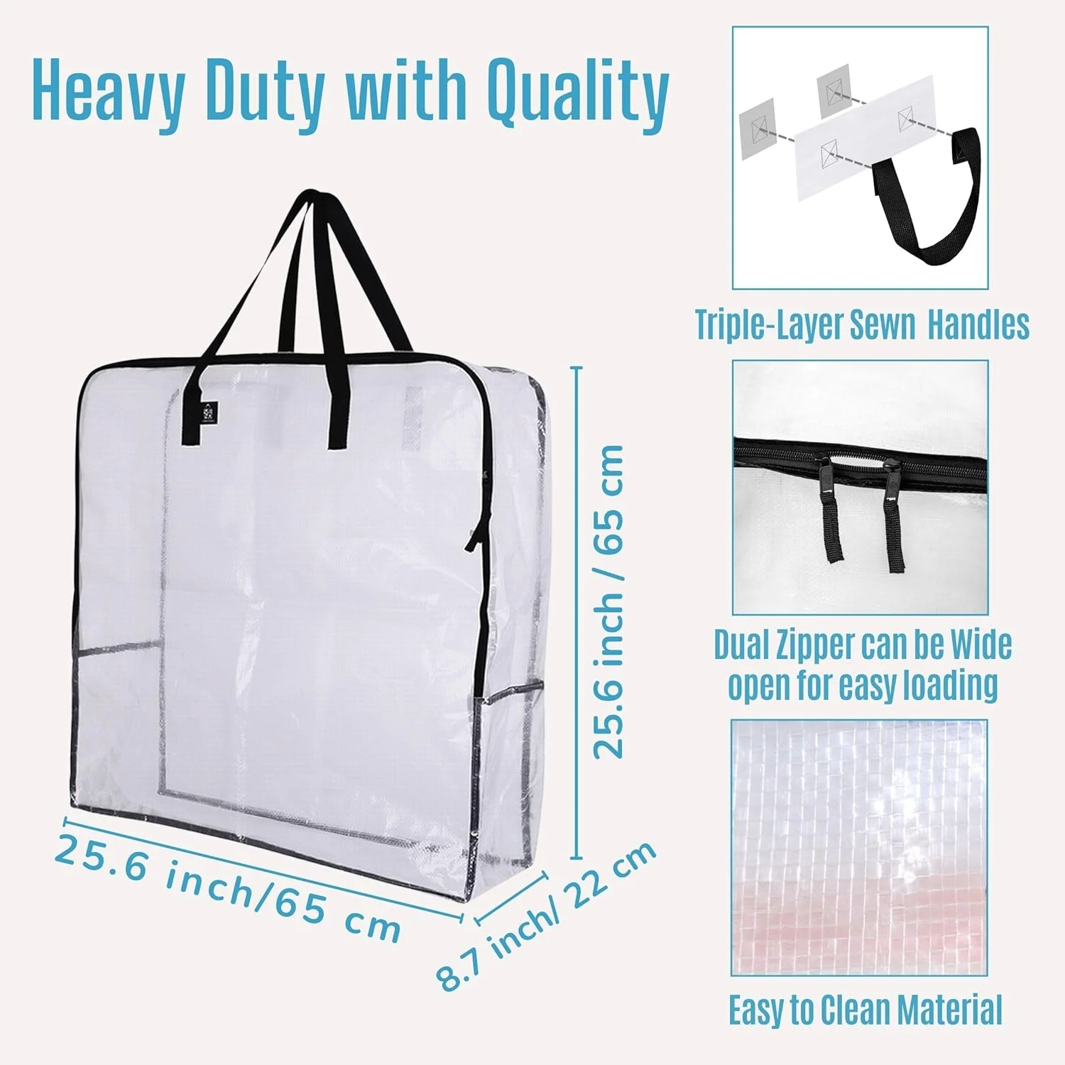 4 Pack Wreath Storage Bag, Summer, Christmas Decoration Garland Container, 30 Inch Clear Door Wreath Organizers, Moving Boxes, Packing Supplies for College