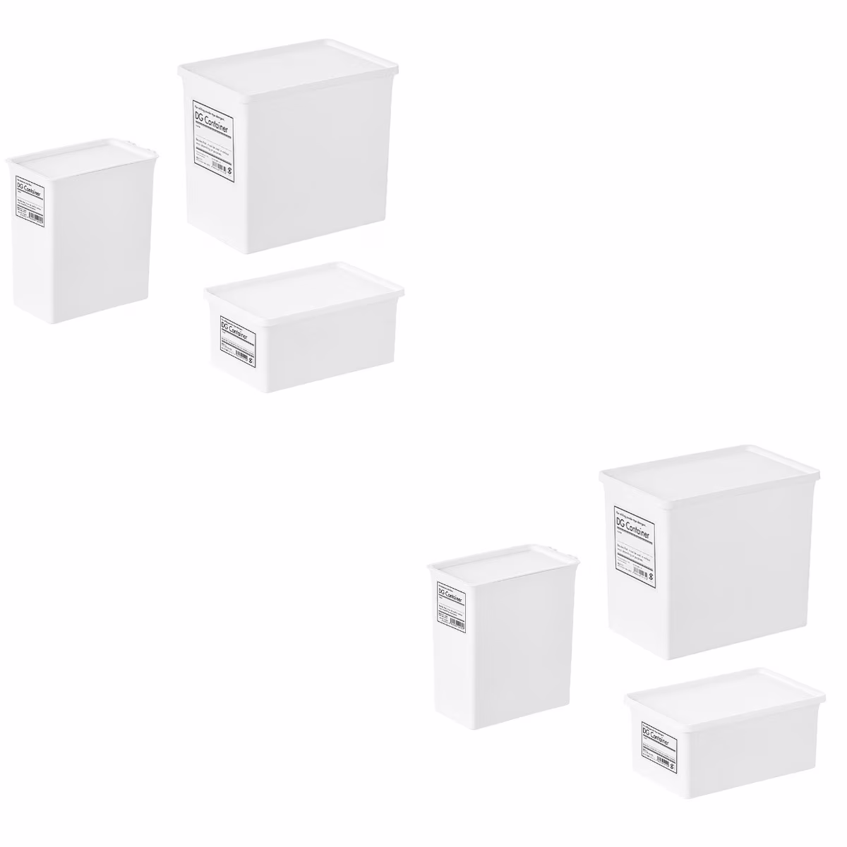 6 pcs  Home Use Storage Box Lid Washing Powder Box Storage Box Practical Container