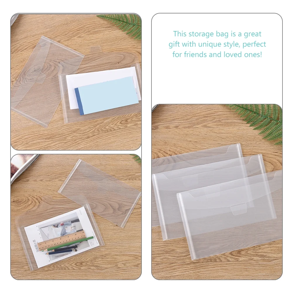 35 Pcs Storage Bins with Lids Transparent Bag Office