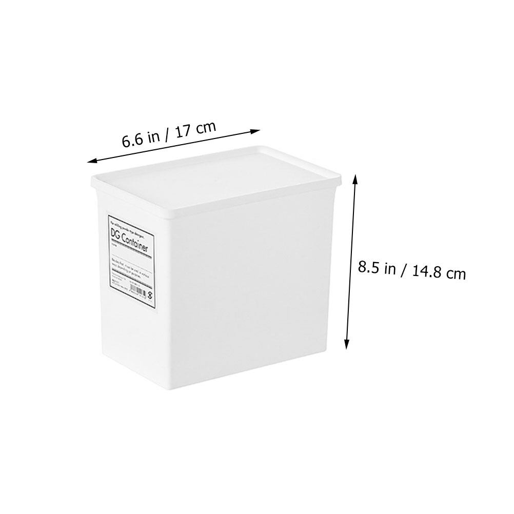 6 pcs  Home Use Storage Box Lid Washing Powder Box Storage Box Practical Container