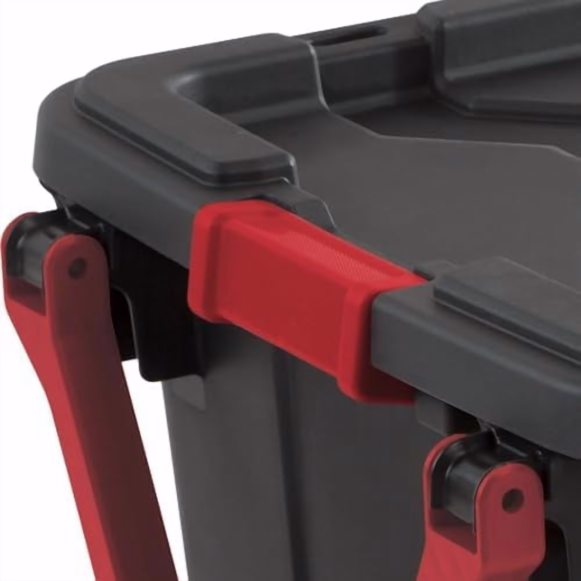 Black 40 Gallon Wheeled Plastic Storage Container with Handle, 2 Pack$$Office