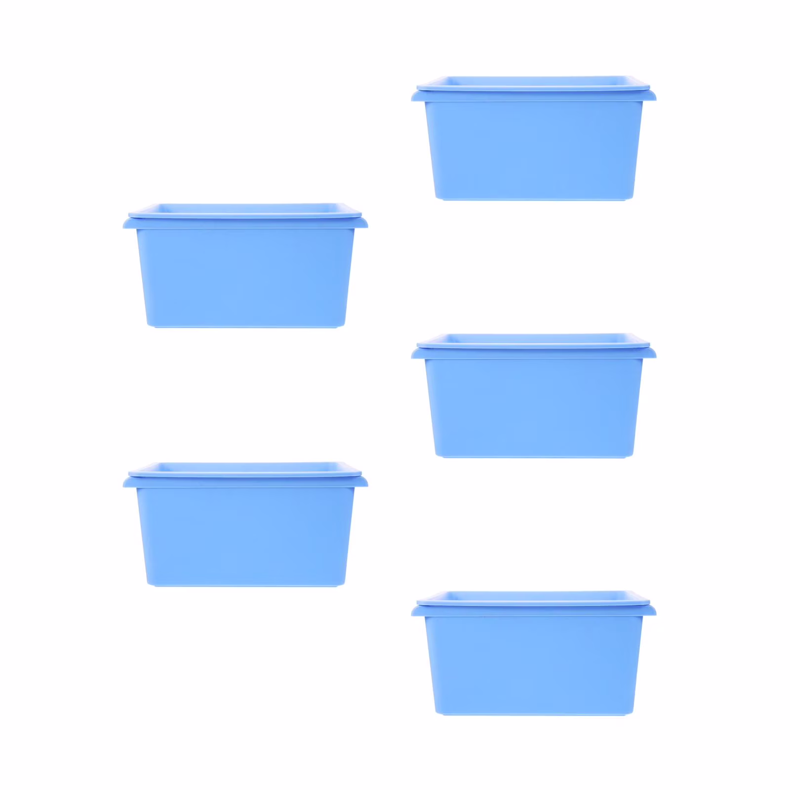 5pcs Desktop Simple Storage Box Multi-functional Organizing Box Desktop Small Object Organizer