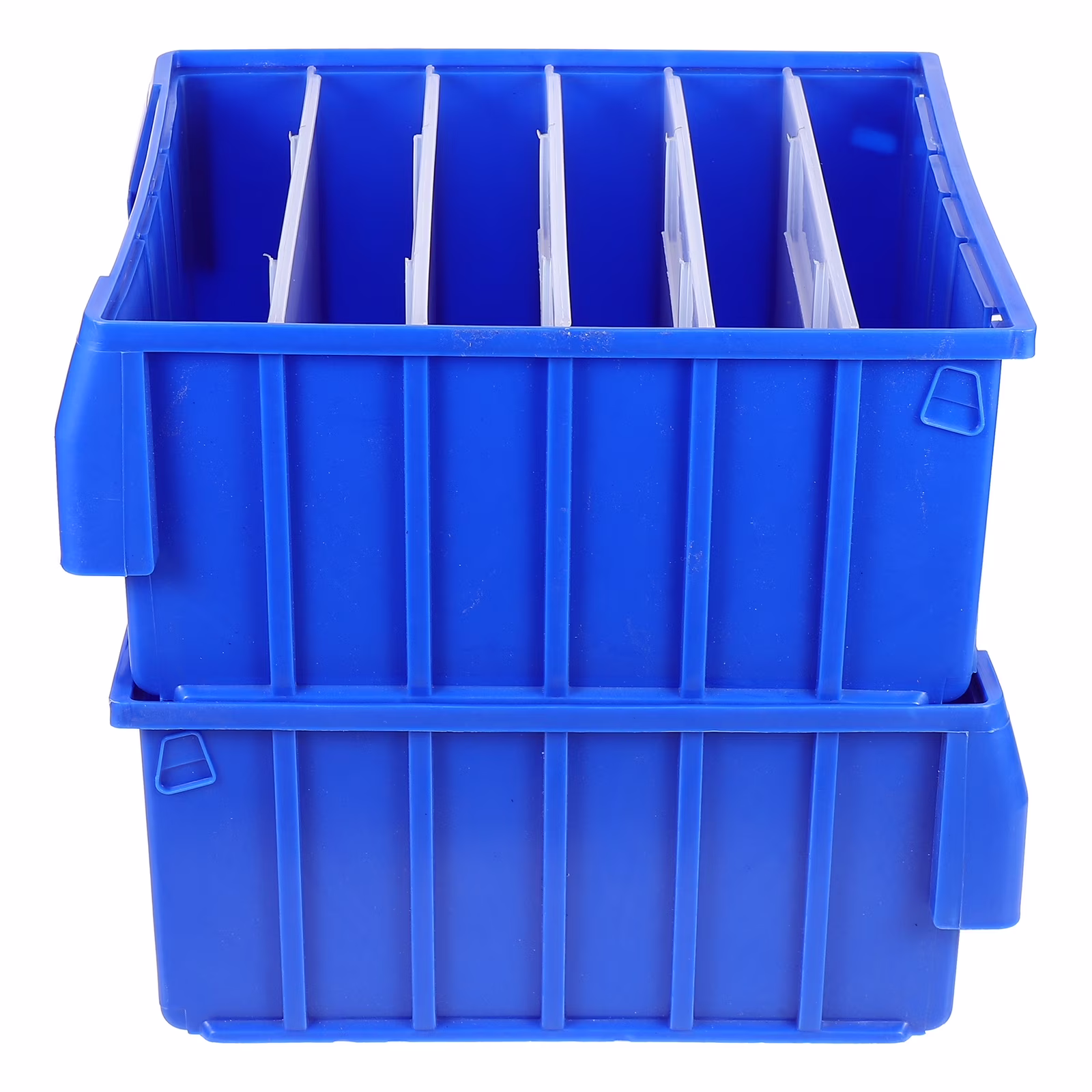 Parts Box Screw Partitions Design Blue Storage Container