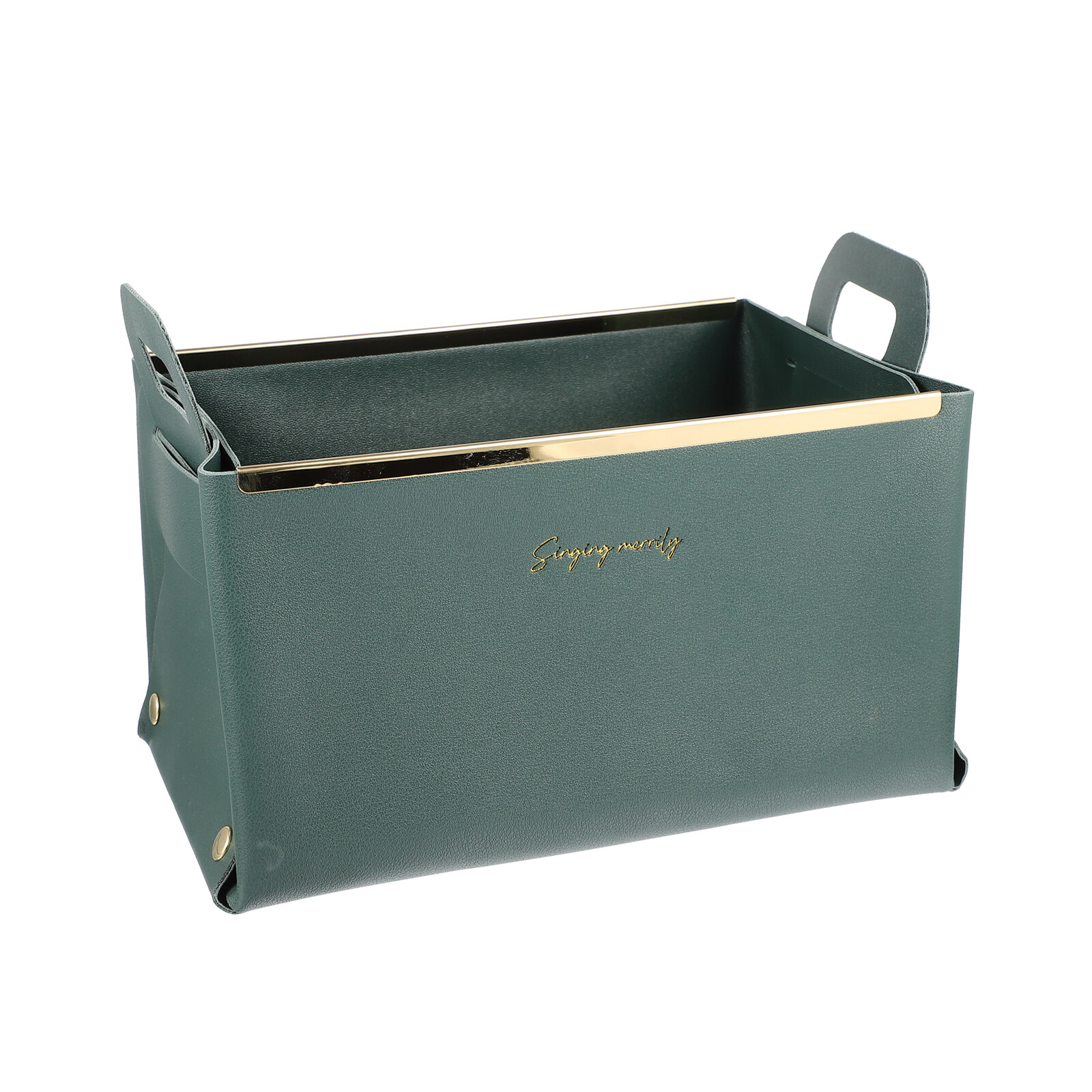 Storage Basket Cube Leather Lightweight Box Home Use Organizer