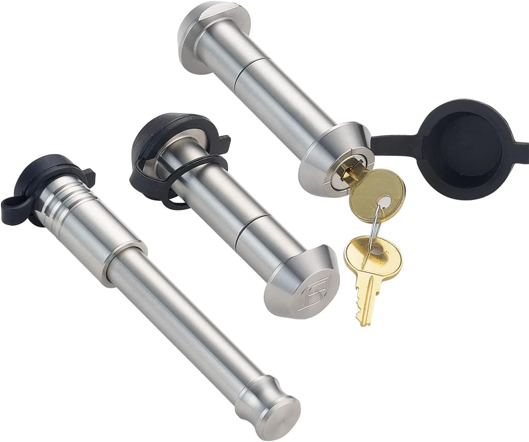 InfiniteRule Security 61622 | 3 Pack Mixed 2.5 - Keyed Alike, Tapered Locking Pins & Hitch Lock (Fits: Royal Hooks - Royal Shackle & Show Hook & 2