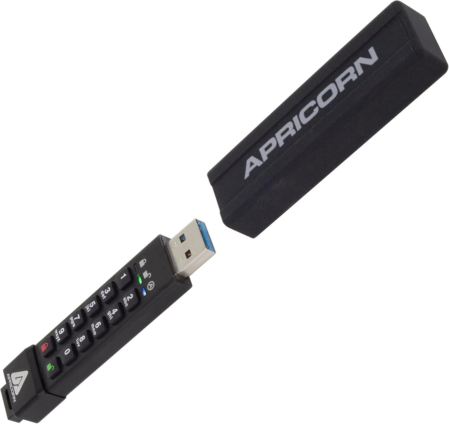 Apricorn 32GB Aegis Secure Key 3Z 256-bit AES XTS Hardware Encrypted FIPS 140-2 Level 3 Validated Secure USB 3.0 Flash Drive (ASK3Z-32GB)